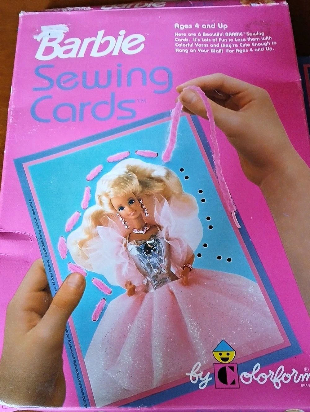 Vintage Barbie Sewing Cards by Colorforms Toy